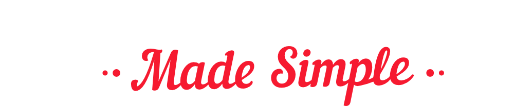 Text “Sight Reading Made Simple” in white and red font.